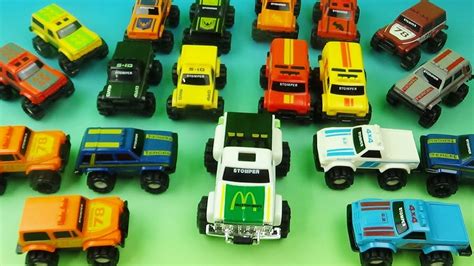 1986 STOMPER MINI 4x4 Full Set Of 19 McDONALDS HAPPY MEAL COLLECTION