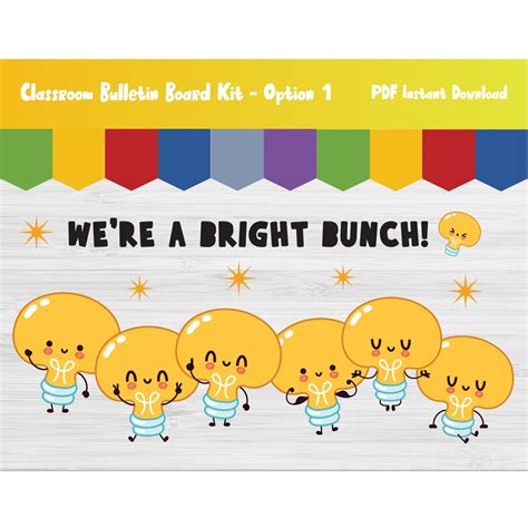 Kindergarten Bulletin Board Kit/preschool Classroom/back to School ...