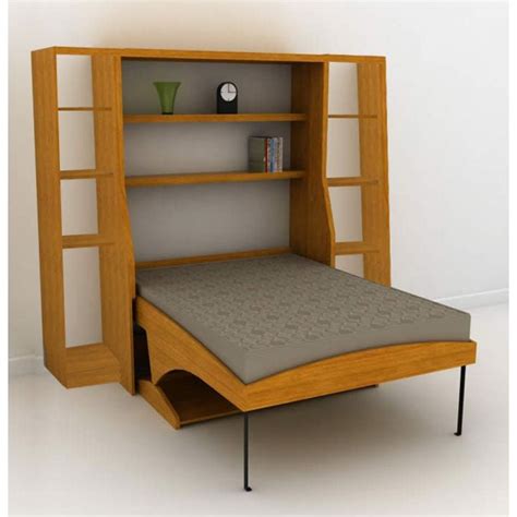 Hiddenbed Vertical Queen And 2 Side Hutches Murphy Bed Plans Modern