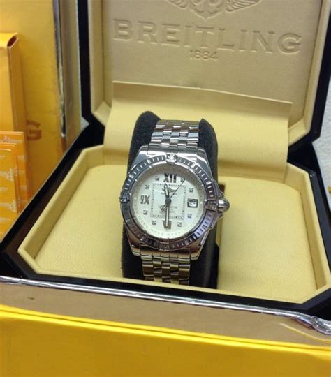 Breitling Lady Cockpit Silver Diamond Dot Dial A