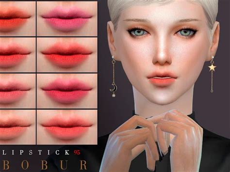 Bobur3 S Bobur Lipstick 95 In 2024 Sims Hair Sims 4 Cc Makeup Sims