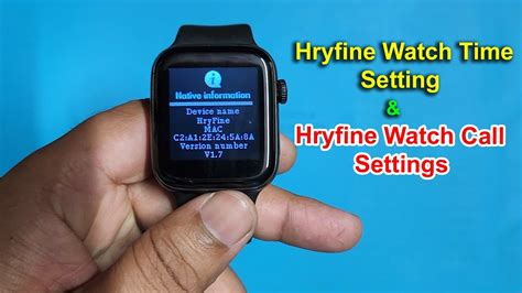 HryFine Smart Watch Time Setting How To Setup Smart Watch Hryfine