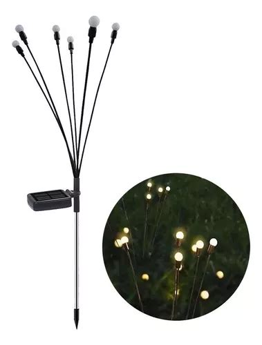 Luminaria Solar Vaga Lume Leds Imperme Vel Para Jardim Parcelamento