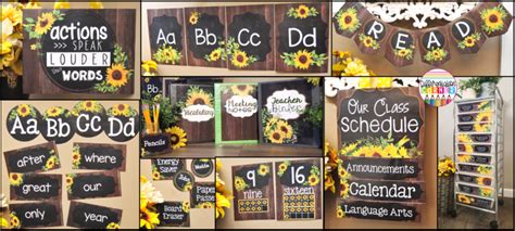 Easy Diy Sunflower Classroom Decor Theme Ideas Differentiation Corner