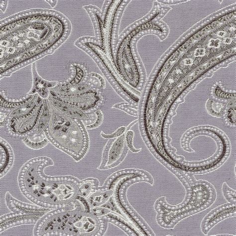 Fabric Polyester Jacquard EU2167 005 Classic Paisley Silver Richard