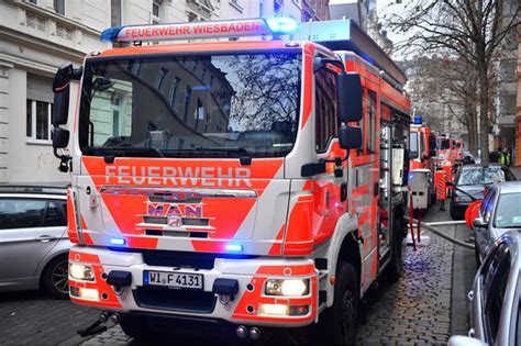 Wiesbadenaktuell Feuerwehreinsatz Kellerbrand Emanuel Geibel Straße