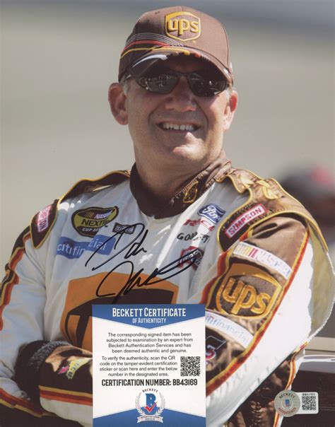 Dale Jarrett Signed Nascar 8x10 Photo Beckett Coa Pristine Auction