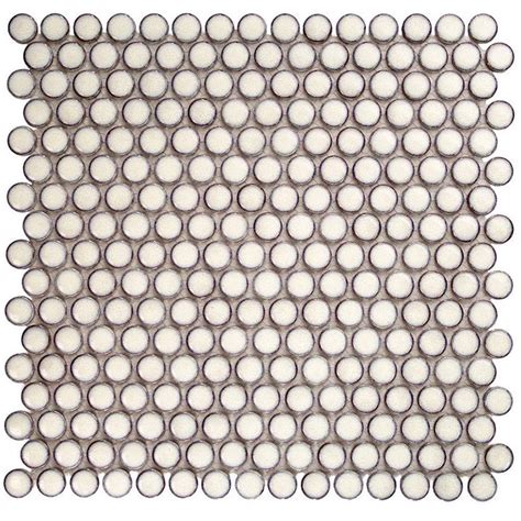 Ivy Hill Tile Bliss Edged Penny Vintage White In X In Polished