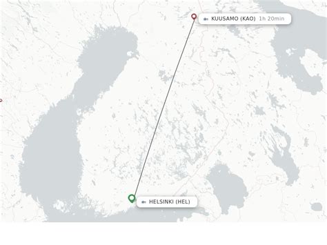 Direct Non Stop Flights From Helsinki To Kuusamo Schedules