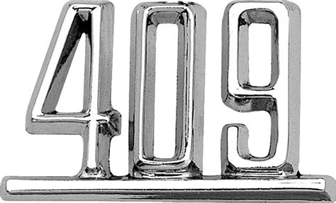 1964 Impala Full Size Chevrolet409 Fender Emblem