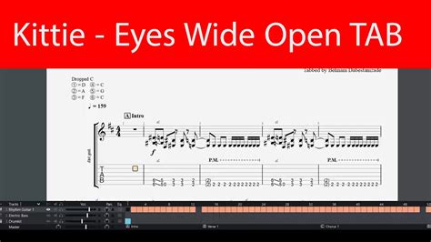 Kittie Eyes Wide Open Guitar TAB Drop C YouTube