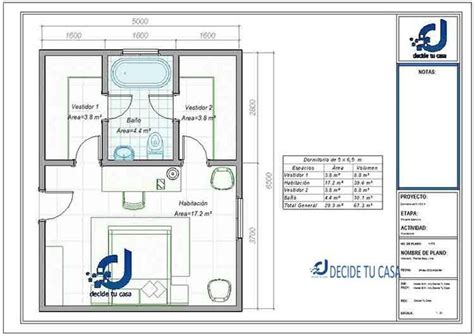 Planos De Dormitorio Matrimonial Con Ba O Y Vestidor Planos De