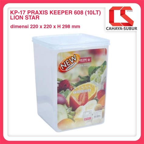 Jual TOPLES PLASTIK SEALWARE LION STAR PRAXIS KEEPER 608 10LT