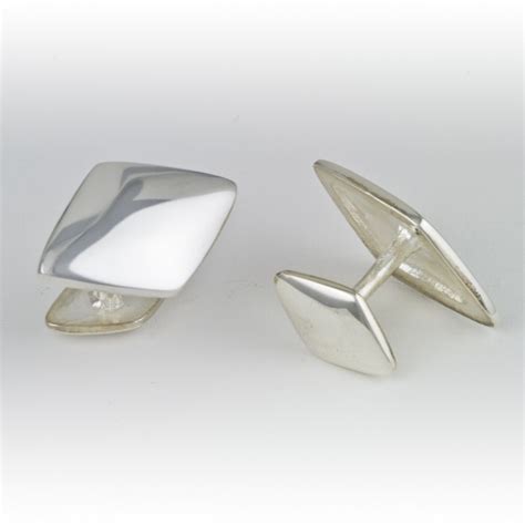 Wide Diamond Cufflinks - David Atkins