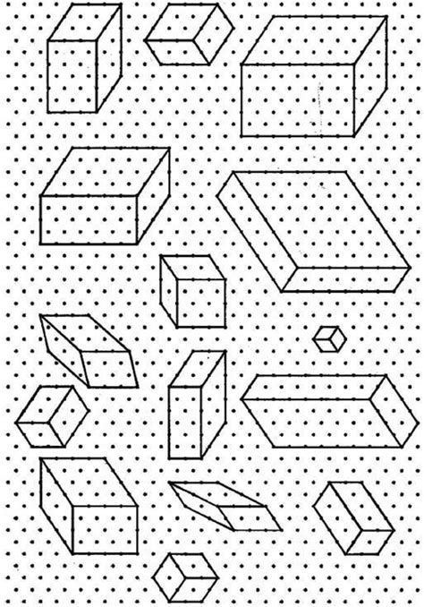 Isometric Dot Paper Drawings