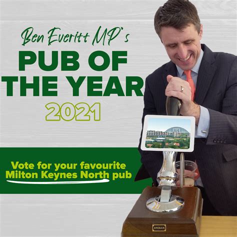 Ben Everitt Mp S Milton Keynes North Pub Of The Year 2021 Ben Everitt