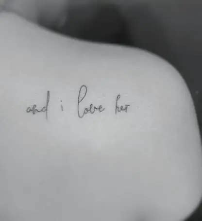 16 Beatles Quote Tattoo Design Ideas with Pictures - Tattoo Twist