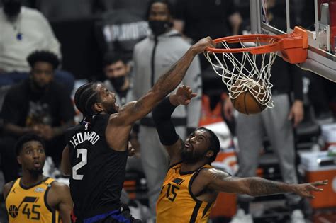 Clippers pull even with Jazz, but Kawhi Leonard leaves early | Inquirer ...