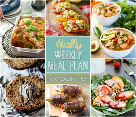 Healthy Weekly Meal Plan 6 Yummy Healthy Easy