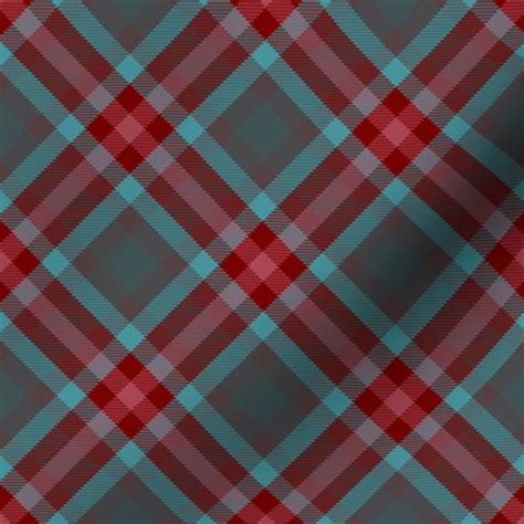 Teal And Burgundy Plaid Spoonflower