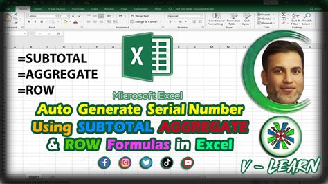 Auto Generate Serial Number Auto Serial Number Using Subtotal