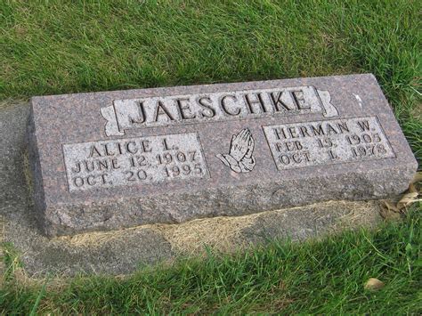 Alice Louise Clutter Jaeschke 1907 1995 Mémorial Find a Grave