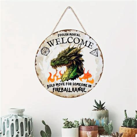 Dungeons N Dragons Ts Wood Sign Dnd Room Decor Dnd Temu