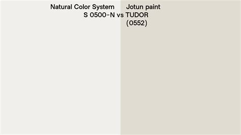 Natural Color System S 0500 N Vs Jotun Paint TUDOR 0552 Side By Side