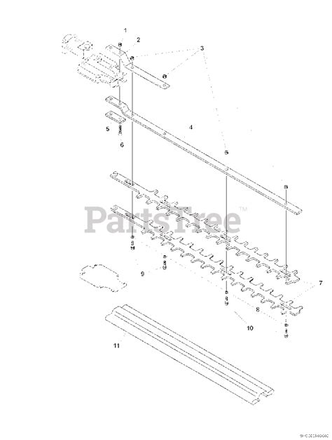 Echo SHC 260 Echo Shaft Hedge Clipper SN 06001001 06999999