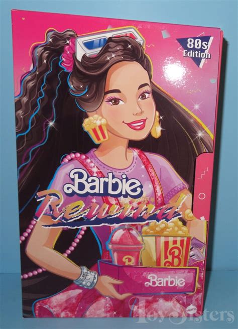 2023 Barbie Rewind Doll 80s Edition Movie Night HJX18 Toy Sisters