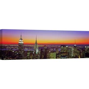 Quadro Stampa Su Tela Berenholtz Midtown Manhattan Al Tramonto New York