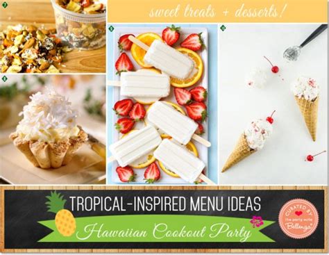 Tropical-inspired Menu Ideas for a Hawaiian Cookout Party