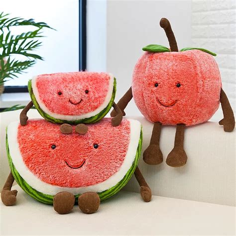 Buy 30cm Cute Watermelon Plush Toys Doll Stuffed Plant Cushions Kawaii