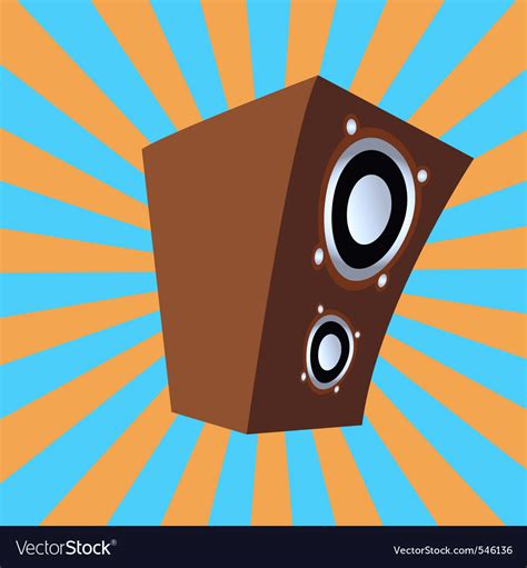 Cartoon style speaker Royalty Free Vector Image