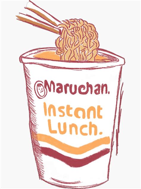 Maruchan Ramen Noodles Sticker For Sale By TonyStank Redbubble