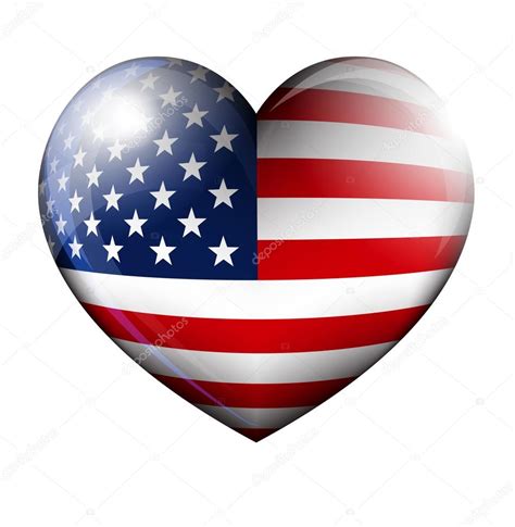 Stars And Stripes Heart Vector Image By Fenton Vector Stock