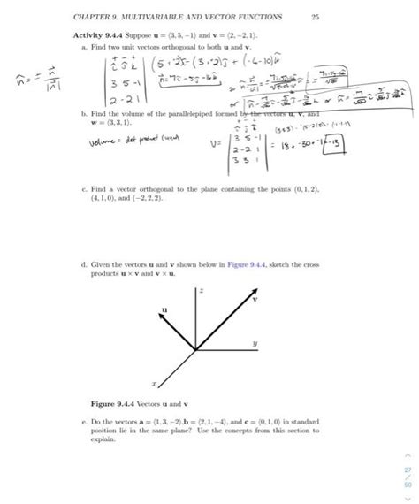 Solved Chapter Multivariable And Vector Functions Chegg