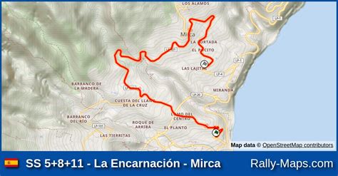 Karte Wp La Encarnaci N Mirca Rallye La Palma Isla Bonita