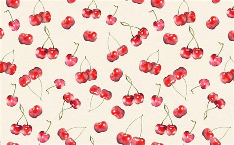 Cherry Pattern Iphone Wallpaper Pretty Wallpapers Computer Wallpaper