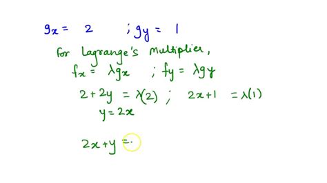 SOLVED Grupo De Ejercicios 5 Multiplicadores De Lagrange En Cada