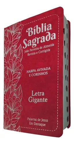 Bíblia Sagrada Rc Letra Gigante Harpa E Corinhos Capa Se