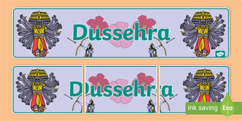 Ks1 Dussehra Banner Hecho Por Educadores Twinkl