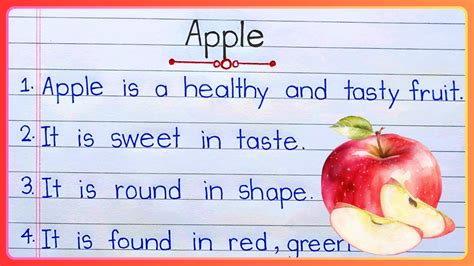 Lines On Apple In English Apple Essay In English Lines Short