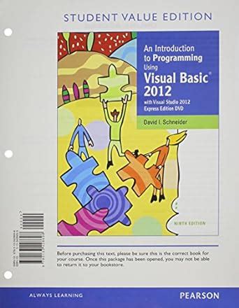 Amazon An Introduction To Programming Using Visual Basic