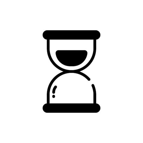 Icono Del Reloj De Arena Vector Premium