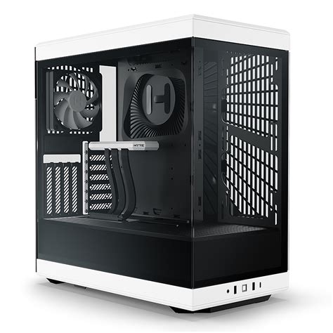 Hyte Y Atx Mid Tower Case With Pcie Riser Cable White Cs Hyte Y