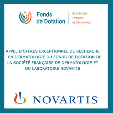 SFD APPEL DOFFRES EXCEPTIONNEL DE RECHERCHE EN DERMATOLOGIE DU FONDS