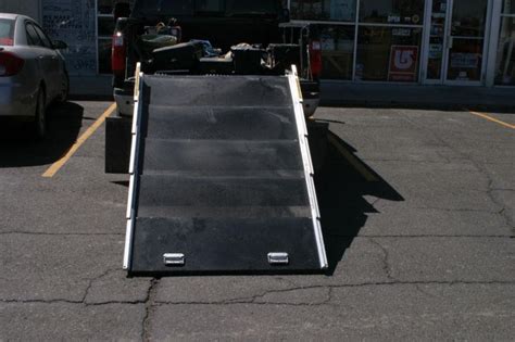 Find Telescoping Pickup Ramp 1500 Lb Capacity Aluminum Attaches