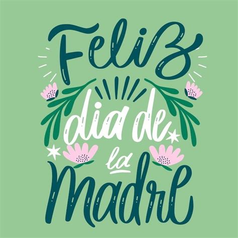 Letras Del Día De La Madre Dibujadas A M Free Vector Freepik