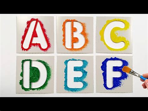 Drawing ABC Letters with Stencils | Craft & Art Ideas for Kids - Videos ...